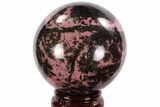 Beautiful, Rhodonite Sphere - Madagascar #95055-1